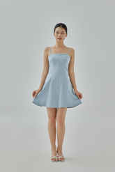 Juniper Self-Tie Denim Dress